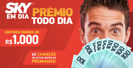 Promoção Sky Em Dia Prêmio Todo Dia