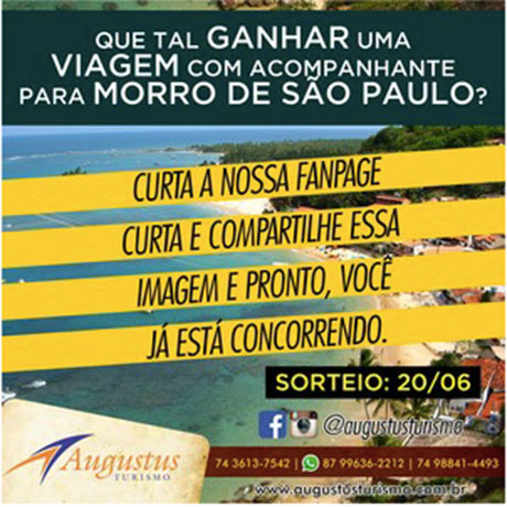 Promoção Augustus Turismo Quer Viajar?