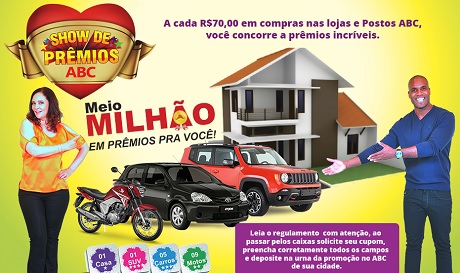 Promoção Show de prêmios Supermercados ABC