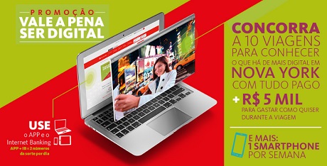 Promoção Santander Vale a pena ser digital