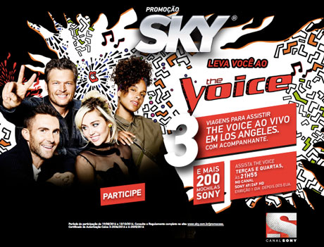 Promoção Sky Você no The Voice em Los Angeles