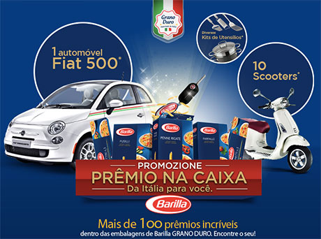 Promoção Barilla Prêmio na Caixa