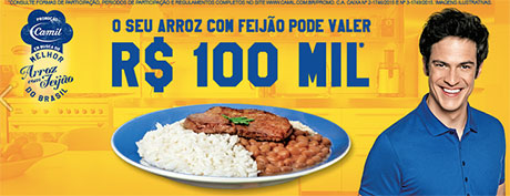 Promoção Camil em busca do Melhor Arroz e Feijão do Brasil