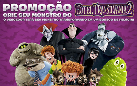 Promoção Crie seu monstro de Hotel Transilvânia 2