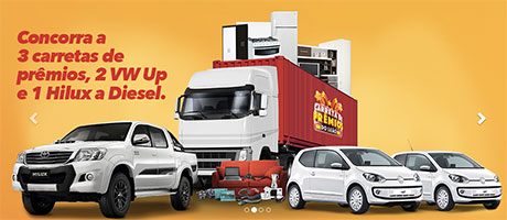 Promoção Carreta de prêmios do Leão Supermercados