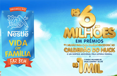 Promoção Nestlé Vida em Família Faz Bem
