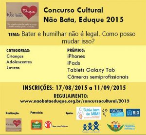 Promoção Rede Não Bata, Eduque 2015