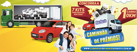Promoção Caminhão de Prêmios Barbosa Supermercados