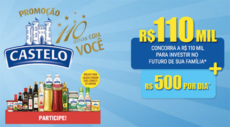 Promoção Castelo 110 Anos com Você