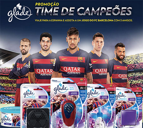 Promoção Glade Time de Campeões
