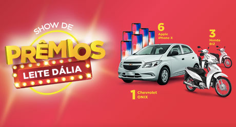 Promoção Show de Prêmios Leite Dália