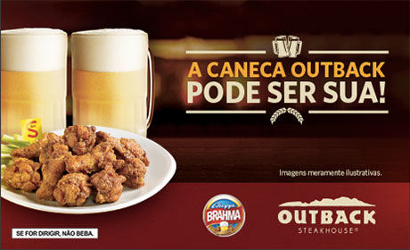 Promoção A caneca do Outback pode ser sua