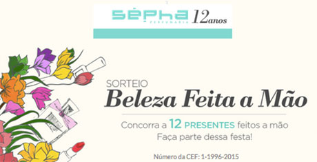 Promoção Sépha Beleza feita a mão