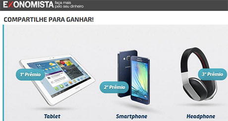 Promoção E-konomista Compartilhe para Ganhar