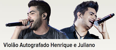 Promoção Rádio Disney Violão Autografado Henrique e Juliano