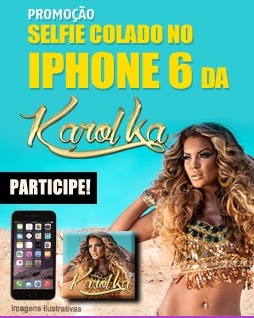 Promoção Transamérica FM Selfie Colado no Iphone 6 da Karol Ka