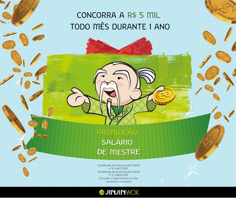 Promoção Jin Jin Wok Salário de Mestre