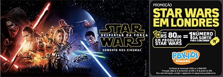 Promoção PBKIDS Brinquedos Star Wars em Londres