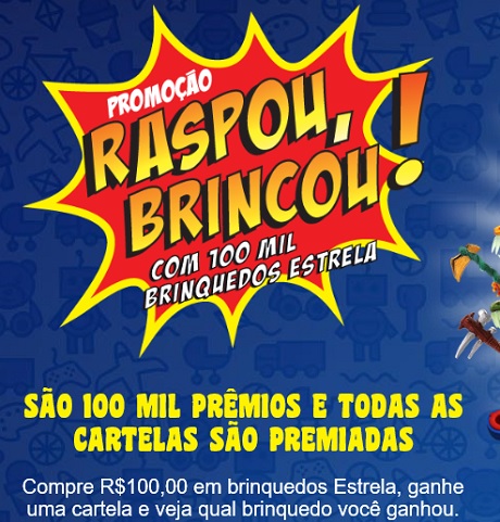 Promoção Estrela Raspou Brincou