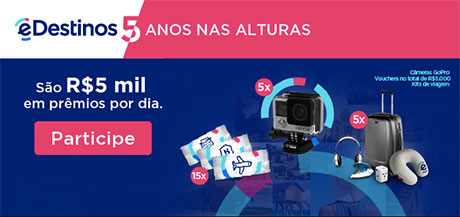 Promoção eDestinos 5 Anos nas Alturas