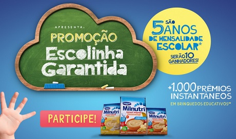 Promoção Escolinha Garantida Danone Milnutri Cereal Infantil