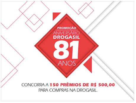Promoção Aniversário Drogasil 81 anos