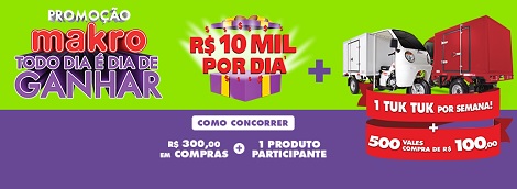 Promoção Makro Todo dia é dia de ganhar