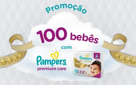 Promoção 100 Bebês com Pampers Premium Care