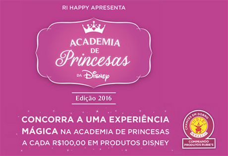 Promoção Ri Happy Academia de Princesas da Disney