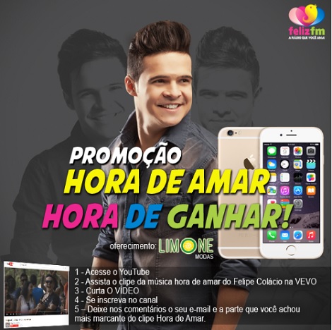 Promoção Feliz FM hora de amar hora de ganhar