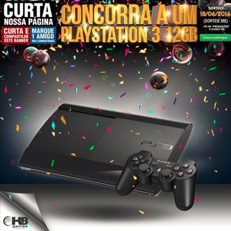 Promoção HB Games Concorra a um PlayStation 3