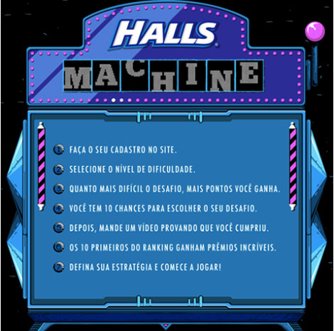 Promoção Halls Machine