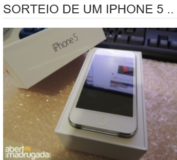 Promoção Hello Rapha Sorteio de um Iphone 5