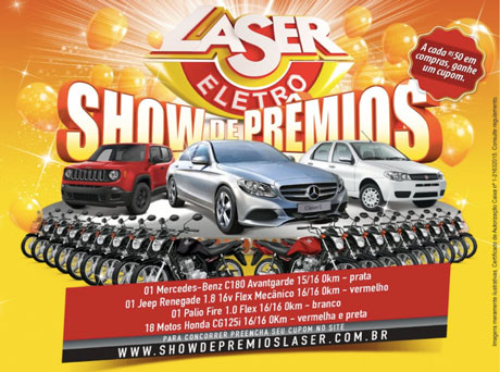 Promoção Show de Prêmios Laser