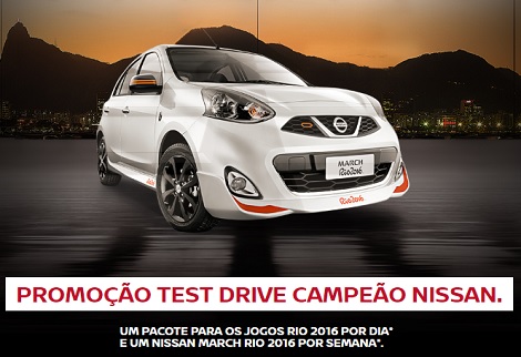Promoção Nissan Test Drive Campeão