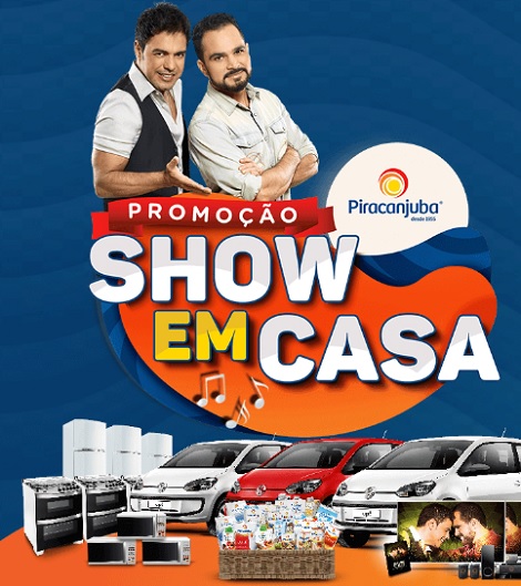 Promoção Piracanjuba Show em Casa