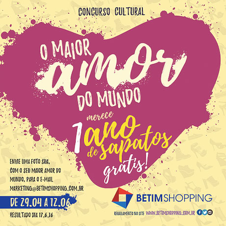 Promoção Betim Shopping Maior Amor do Mundo
