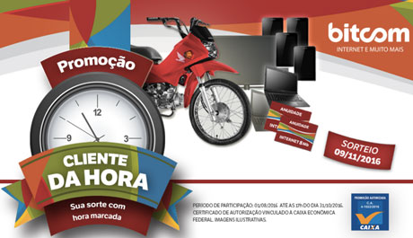 Promoção Bitcom Cliente da Hora