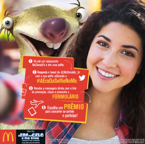 Promoção A era da Selfie no McDonald’s
