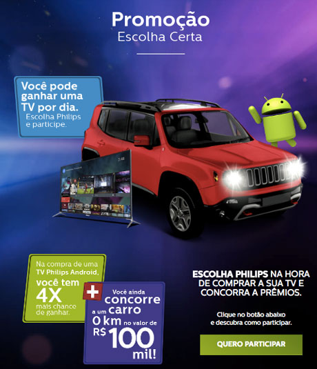 Promoção Escolha Certa Philips