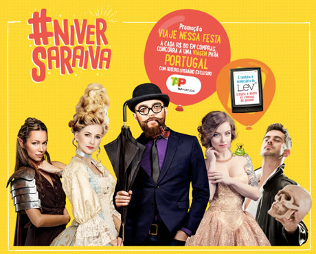 Promoção Aniversário Saraiva Viaje Nesta Festa