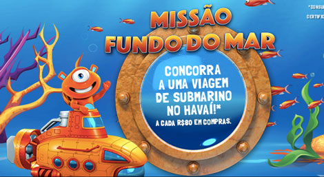 Promoção PBKids Missão Fundo do Mar