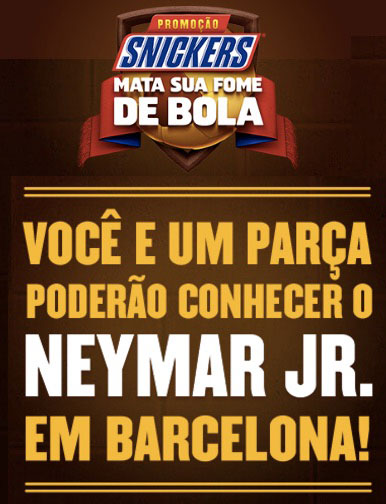 Promoção Snickers Mata Sua Fome de Bola
