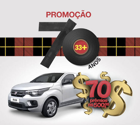 Promoção 3M Scotch 33+ 70 Anos