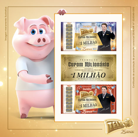 Promoção Cupom Milionário da Tele Sena