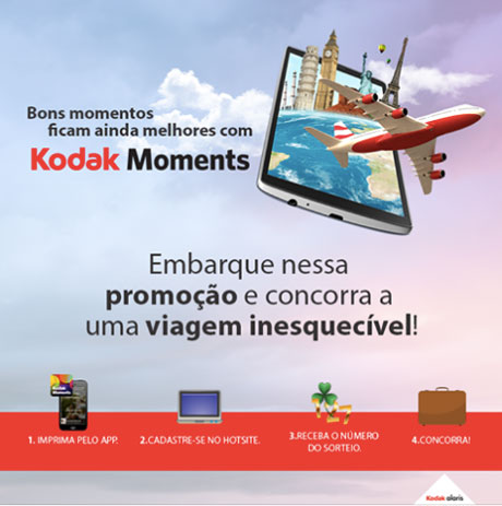 Promoção Viagem Inesquecível com Kodak Moments