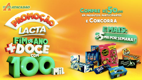 Promoção Lacta Fim de Ano + Doce com 100 Mil