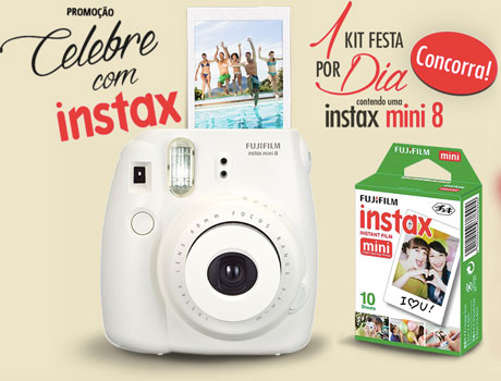 Promoção Celebre com Instax Fujifilm