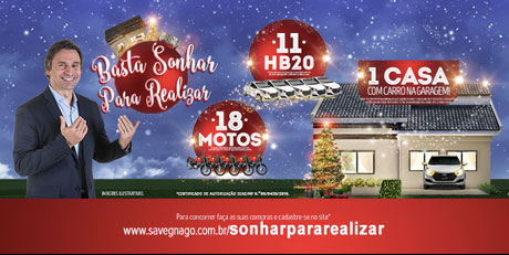 Promoção Savegnago Supermercados Basta Sonhar Para Realizar