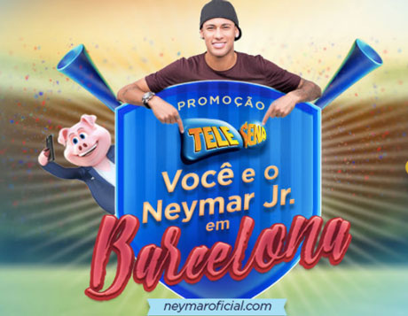 Promoção Tele Sena Você e o Neymar em Barcelona